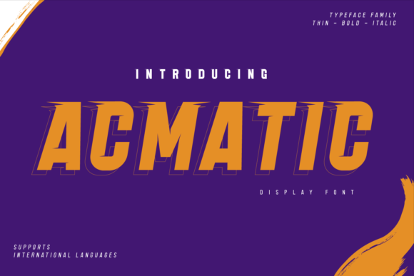 Acmatic: A Modern Display Font for Thoughtful Editorial Design