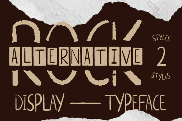 Alternative Rock: A Hand-Drawn Display Font for Editorial Energy