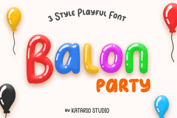 Balon Party: A Playful Display Font for Joyful Editorial Moments