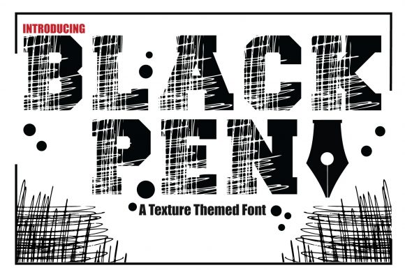 Black Pen: A Display Font That Commands Attention