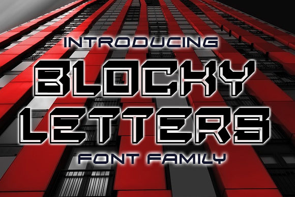Blocky Letters: A Bold 3D Display Font for Real Branding Work