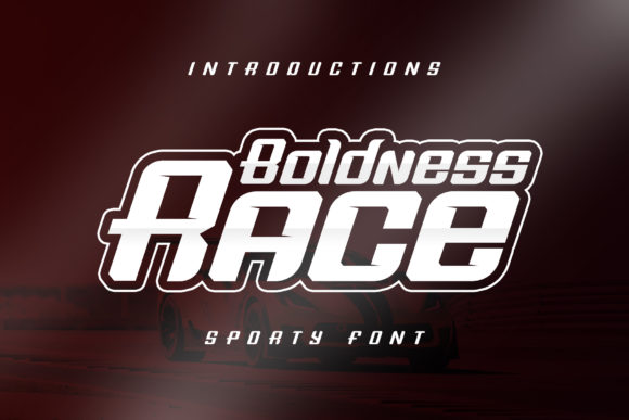 Boldness Race: A Sporty Display Font for Handmade Brands