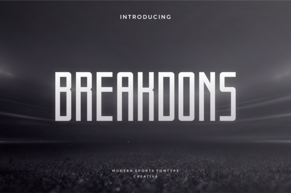 Breakdons: A Sporty Slab Serif That Delivers Varsity Energy