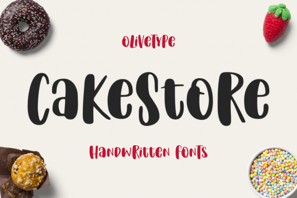 Cake Store: A Friendly, Curved Display Font for Real Branding