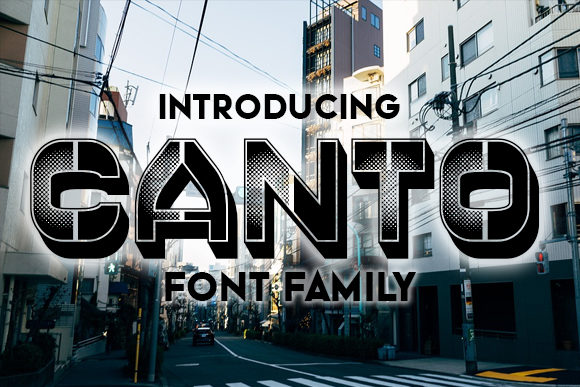 Canto: A Bold Gradient Display Font for Modern Web Design