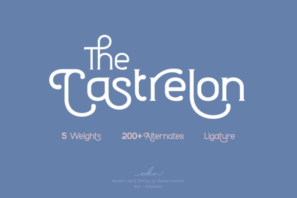 Castrelon: A Display Font That Feels Human, Not Handcrafted