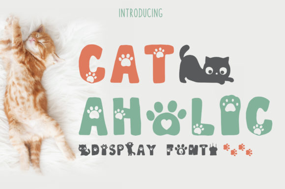 Cat-Aholic: A Whimsical Display Font That Welcomes Readers
