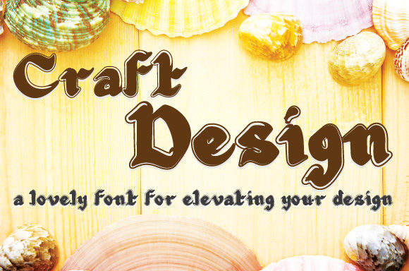 Craft Design: A Display Font That Makes Your Message Instantly Clear