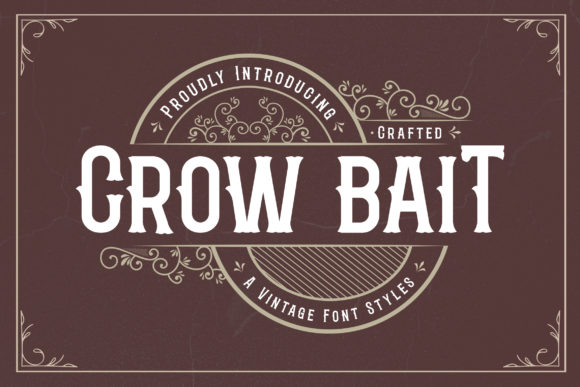 Crow Bait: A Bold Vintage Display Font for Digital Branding