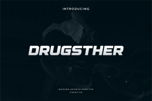 Drugsther: A Display Font That Sharpens Your Brand Look