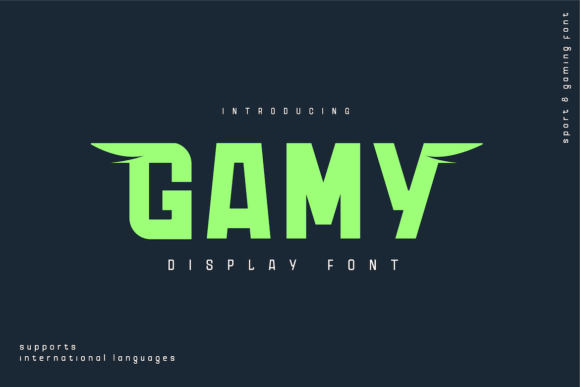 Gamy: A Bold Display Font for Small Business Branding