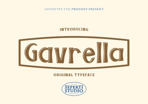 Gavrella: A Vintage Display Font That Feels Like Home