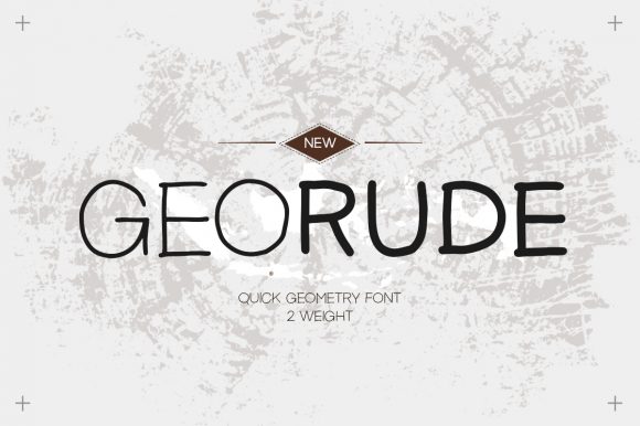Georude: A Quirky Display Font That Lifts Your Digital Brand