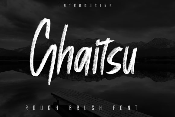 Ghaitsu: A Bold, Brushed Display Font That Elevates Real Business Branding