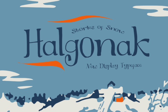 Halgonak: A Cheerful Display Font for Small Business Branding