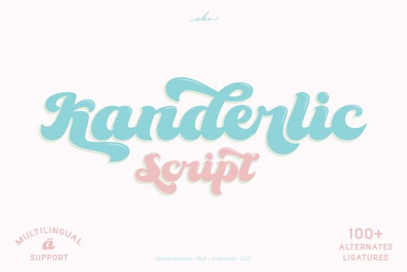 Kanderlic: A Retro-Fluent Display Font for Digital Branding