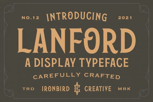 Lanford: A Vintage Display Font That Commands Attention