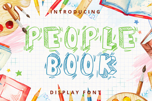 People Book: A Friendly 3D Display Font for Editorial Charm