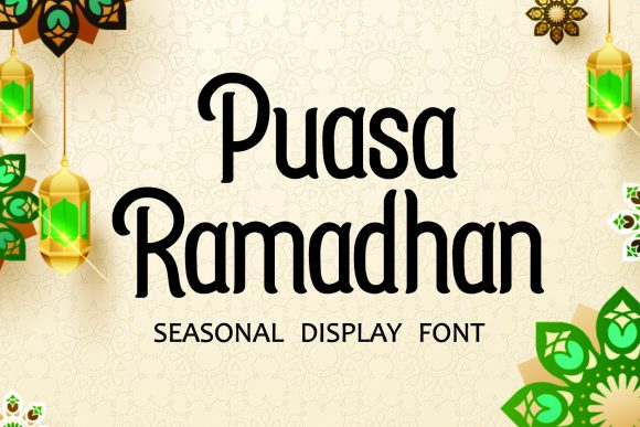 Puasa Ramadhan: A Distinctive Display Font for Digital Branding