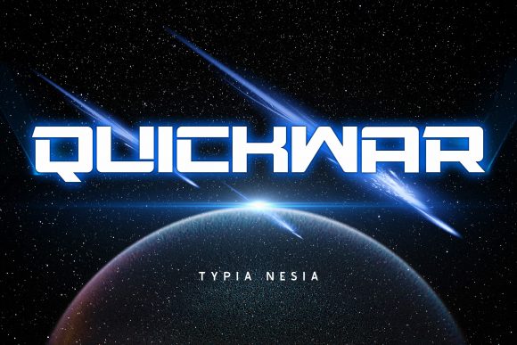 Quickwar: A Bold, Futuristic Display Font for Tech-Inspired Branding
