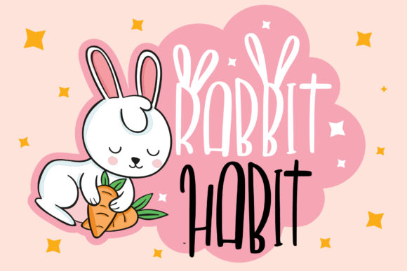 Rabbit Habit: A Whimsical Display Font for Branding That Feels Human