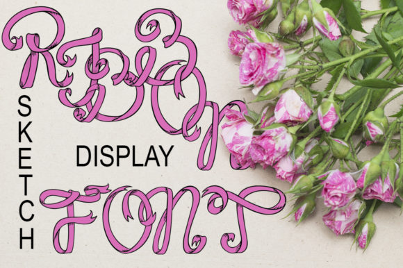Ribbons Display Font for Handmade Brands