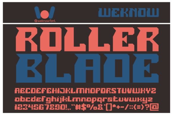 Roller Blade Font: A Playful Display Typeface for Handmade Brands