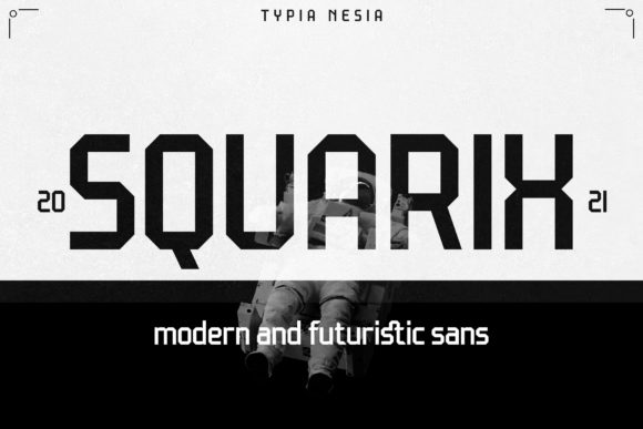 Squarix: A Modern Display Font for Bold Brand Identity