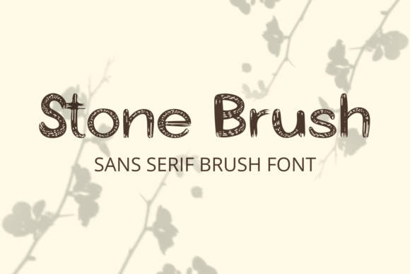 Stone Brush Display Font for Handmade Creators